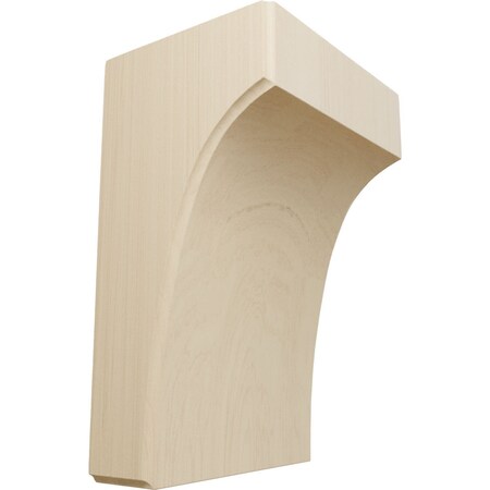 Ekena Millwork 5 1/4"W x 4"D x 8"H Clarksville Bracket, Rubberwood BKTW05X04X08CVRW